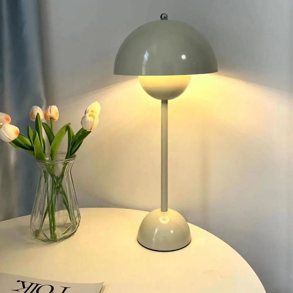 Luminária de Mesa Led Touch Cogumelo - Iluminação Moderna e Prática - Morada Serena