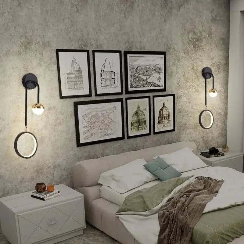 Arandela de Parede De Quarto Moderna Gleam – Elegância e Iluminação Aconchegante - Morada Serena