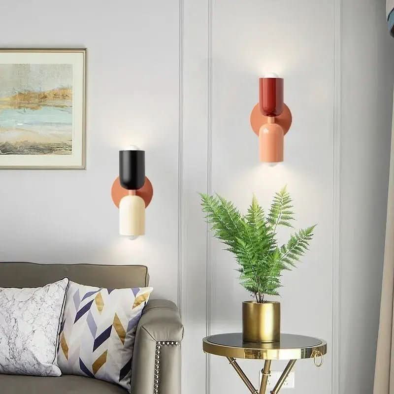 Arandela de Parede Interna Aquarela – Estilo Colorido e Iluminação Criativa - Morada Serena
