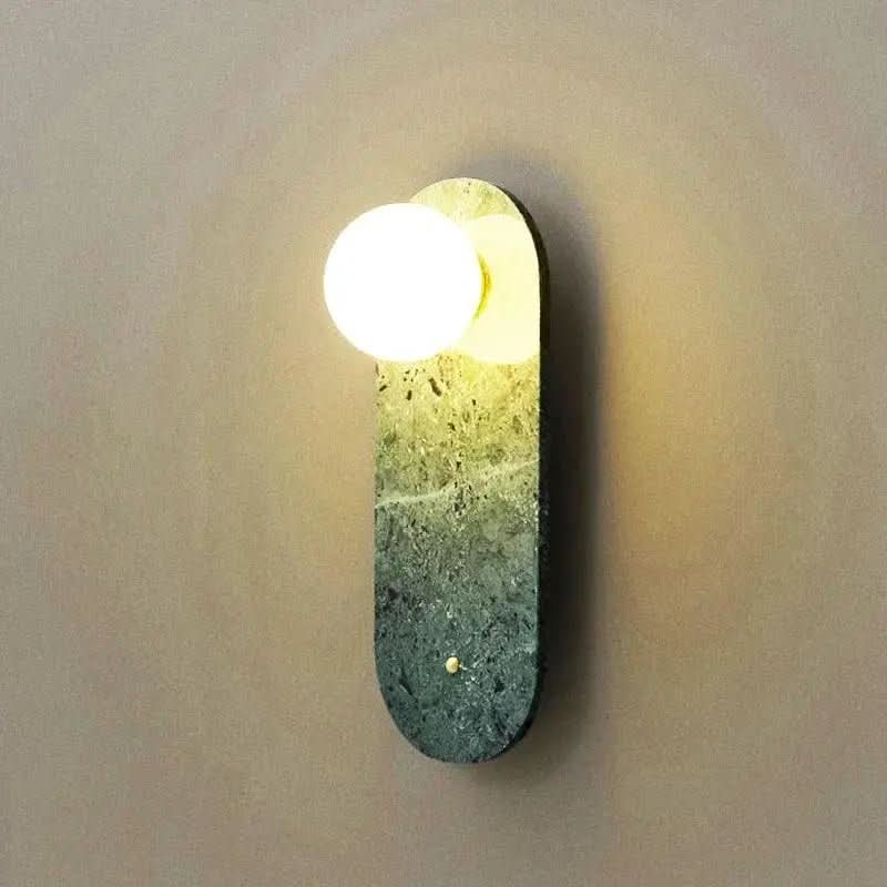 Arandela de Parede Interna Stone – Estilo Contemporâneo em Pedra Natural - Morada Serena