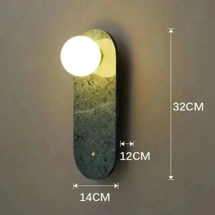 Arandela de Parede Interna Stone – Estilo Contemporâneo em Pedra Natural - Morada Serena