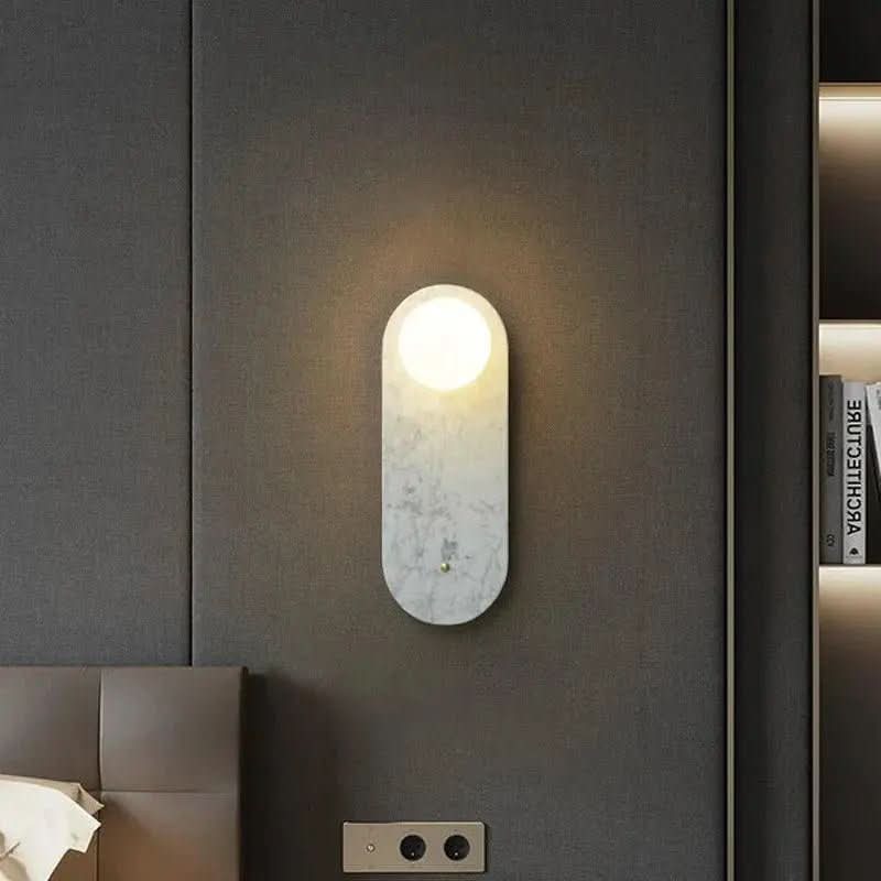 Arandela de Parede Interna Stone – Estilo Contemporâneo em Pedra Natural - Morada Serena