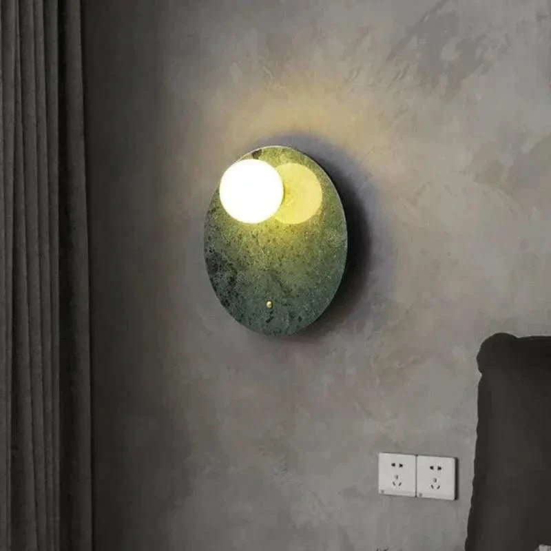 Arandela de Parede Interna Stone – Estilo Contemporâneo em Pedra Natural - Morada Serena