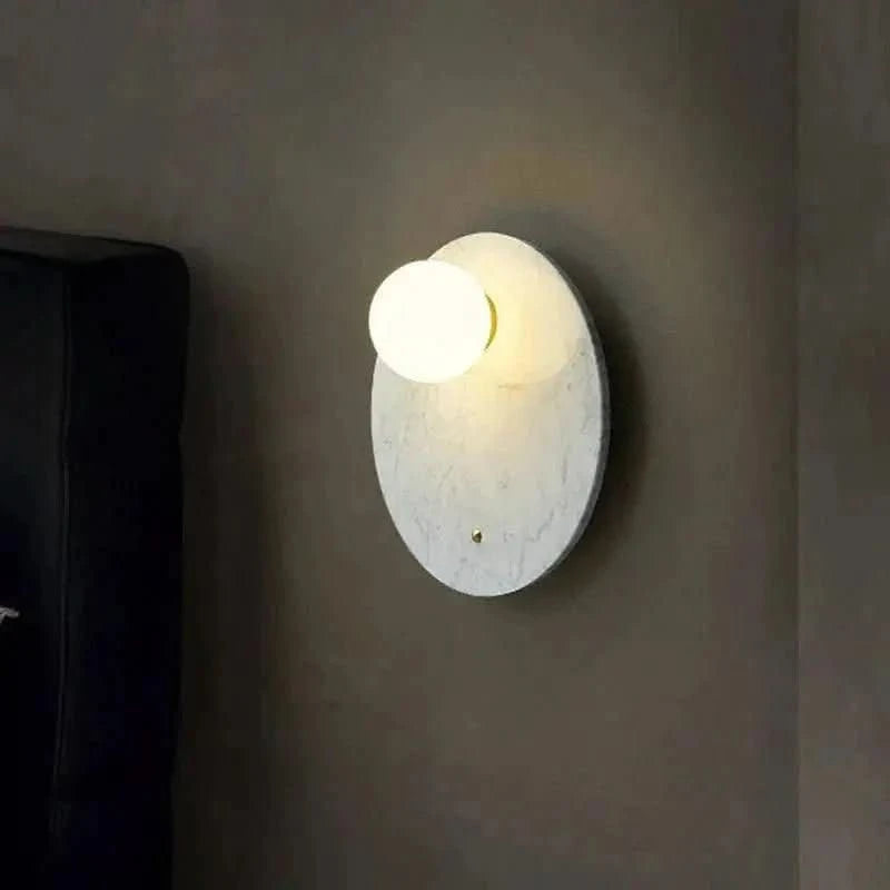 Arandela de Parede Interna Stone – Estilo Contemporâneo em Pedra Natural - Morada Serena