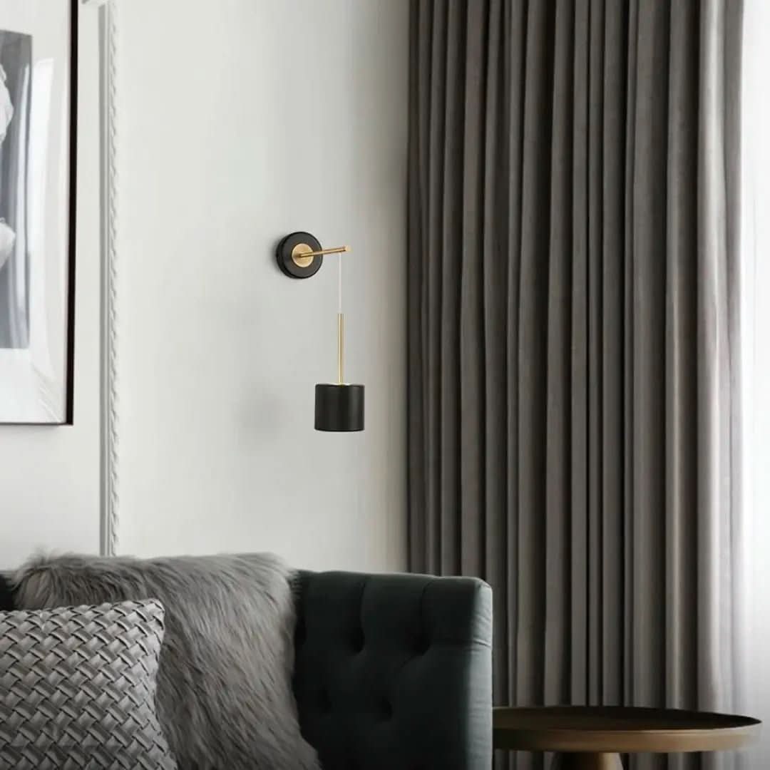 Arandela Moderna Para Quarto Circular Suspensa Em Acrílico - Morada Serena