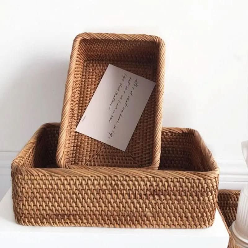 Cesto Vime Organizador Para Banheiro Multiuso | Prático e Elegante - Morada Serena