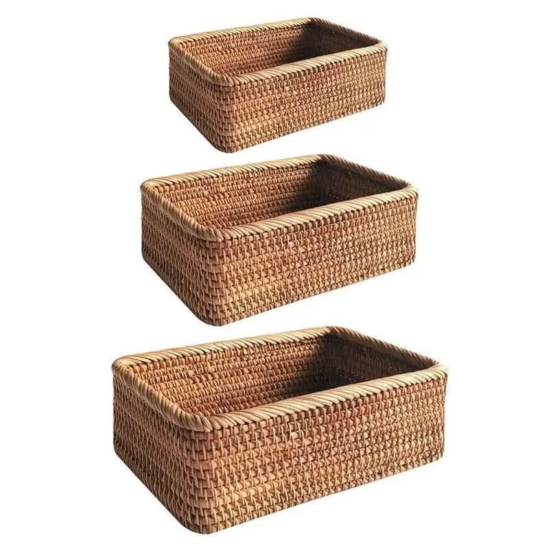 Cesto Vime Organizador Para Banheiro Multiuso | Prático e Elegante - Morada Serena