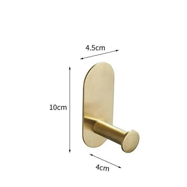 Conjunto acessórios para banheiro dourado Roma - 4 Peças Escovado - Morada Serena