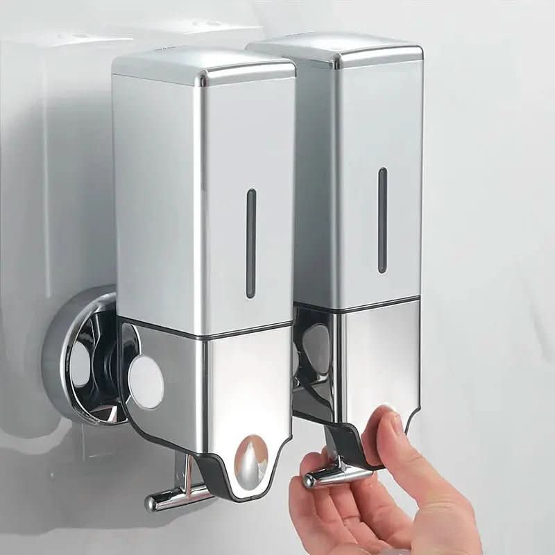 Dispenser de Sabonete Líquido Parede Shampoo Condicionador Quadrado - Morada Serena