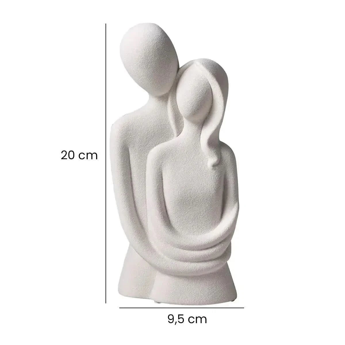 Escultura Decorativa em Resina Amor Entrelaçado - Morada Serena