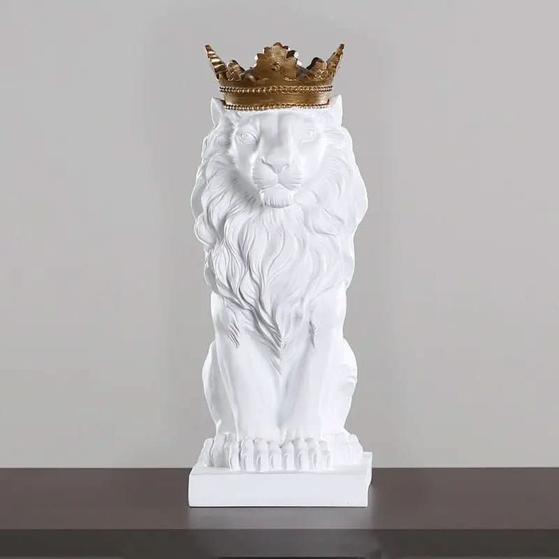 Estatueta Decorativa Leão Imperador – Elegância e Poder para Sua Decoração - Morada Serena
