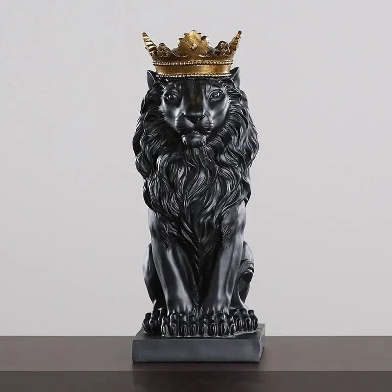 Estatueta Decorativa Leão Imperador – Elegância e Poder para Sua Decoração - Morada Serena