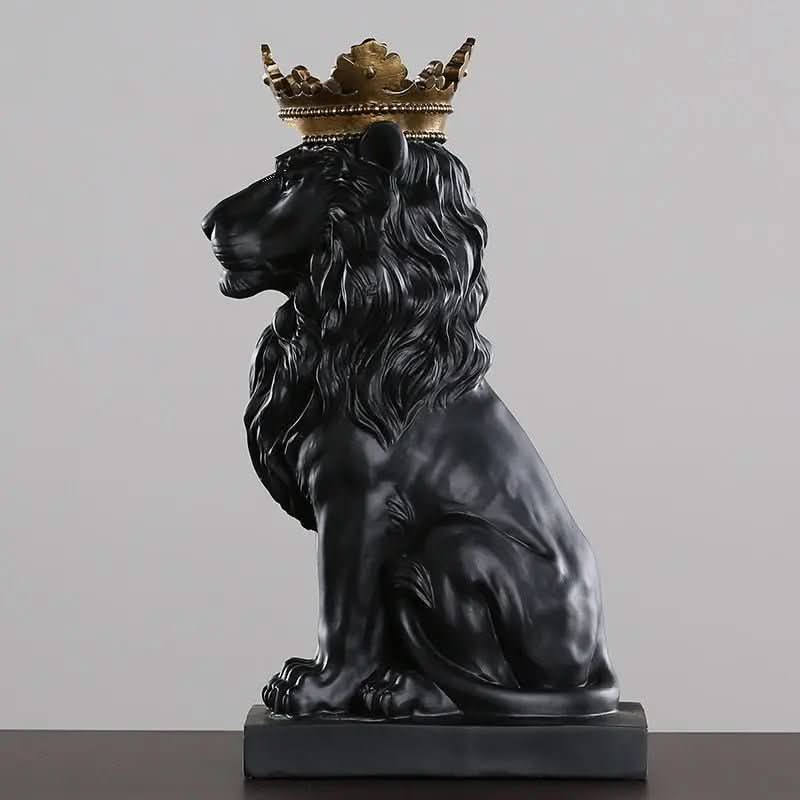 Estatueta Decorativa Leão Imperador – Elegância e Poder para Sua Decoração - Morada Serena