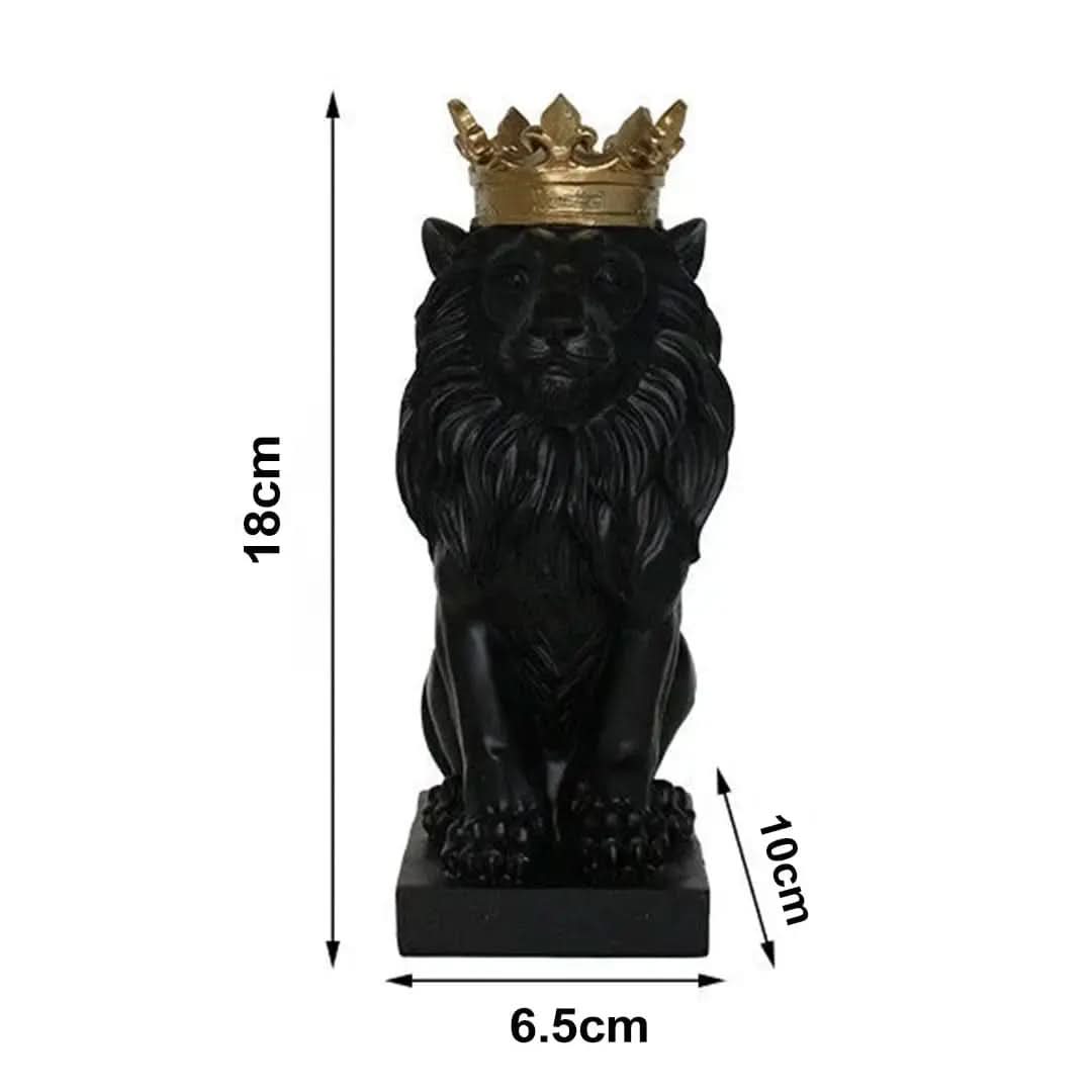 Estatueta Decorativa Leão Imperador – Elegância e Poder para Sua Decoração - Morada Serena
