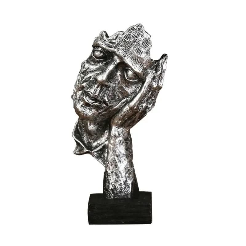 Estatuetas Decorativas Faces Abstratas 3 Peças – Arte Moderna para Sua Decoração - Morada Serena