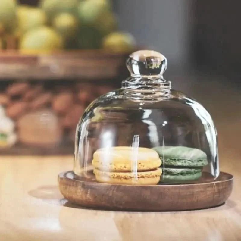 Fruteira De Mesa Com Tampa De Madeira Multifuncional: Elegância e Funcionalidade para Sua Mesa - Morada Serena