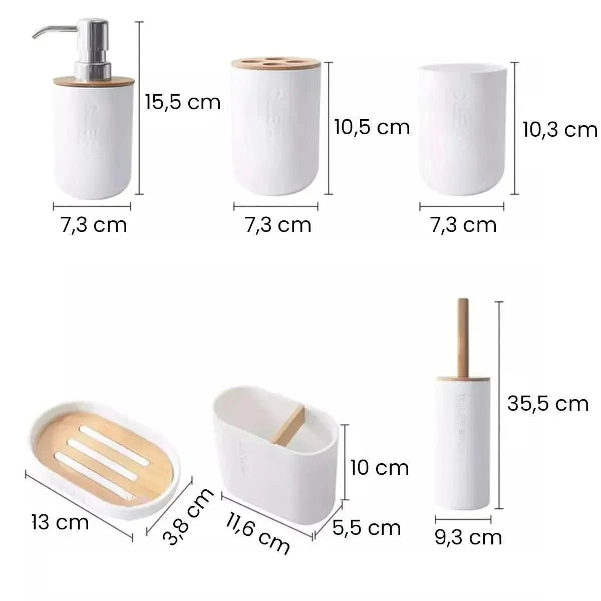 Kit Lavabo Completo Bambu Premium - Organize Seu Lavabo com Estilo e Sustentabilidade - Morada Serena