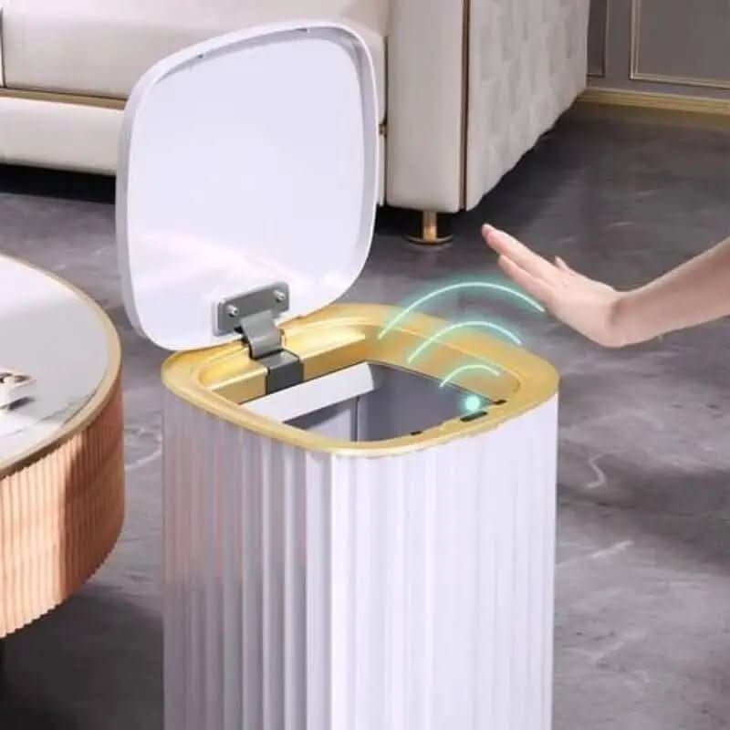 Lixeira Automática Para Banheiro Com Sensor De Movimento Inteligente - Morada Serena
