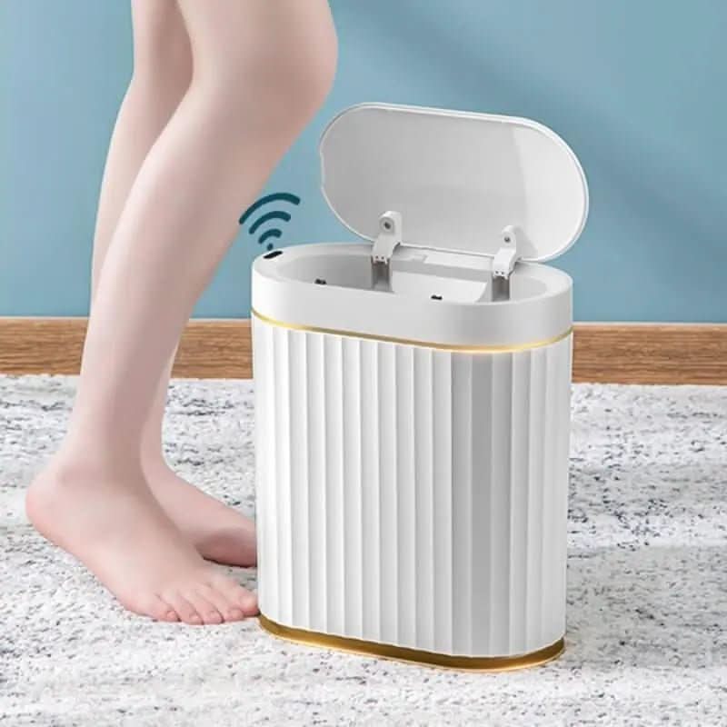 Lixeira Automática Para Banheiro Com Sensor De Movimento Inteligente - Morada Serena