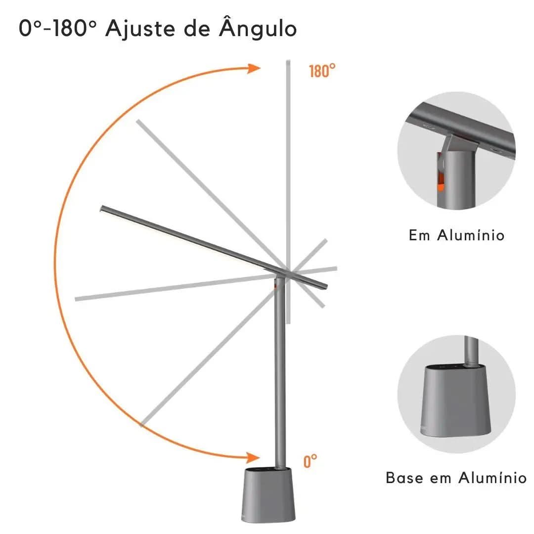 Luminária de Mesa Inteligente Baseus Ajuste de Luz Automática - Morada Serena