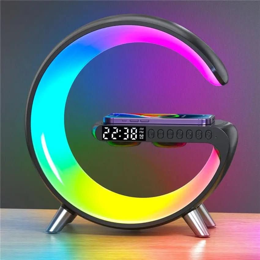 Luminária De Mesa Inteligente Smart G - Speaker Multifuncional - Morada Serena