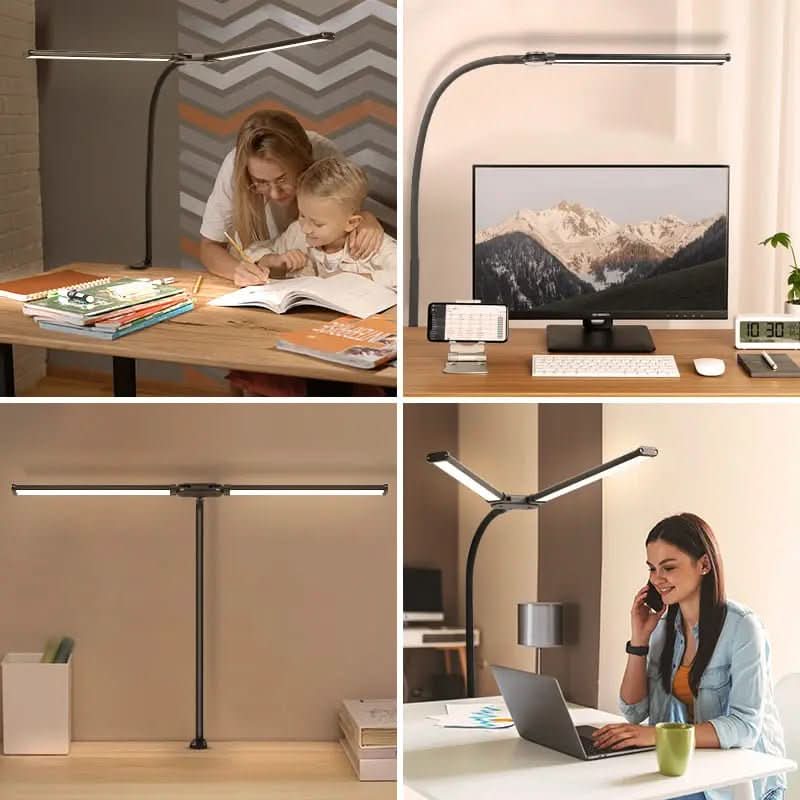 Luminária de Mesa LED Escritório Flexível Alumínio - Morada Serena