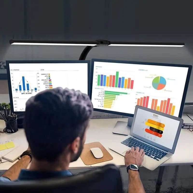 Luminária de Mesa LED Escritório Flexível Alumínio - Morada Serena