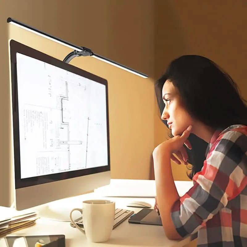 Luminária de Mesa LED Escritório Flexível Alumínio - Morada Serena