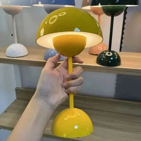Luminária de Mesa Led Touch Cogumelo - Iluminação Moderna e Prática - Morada Serena