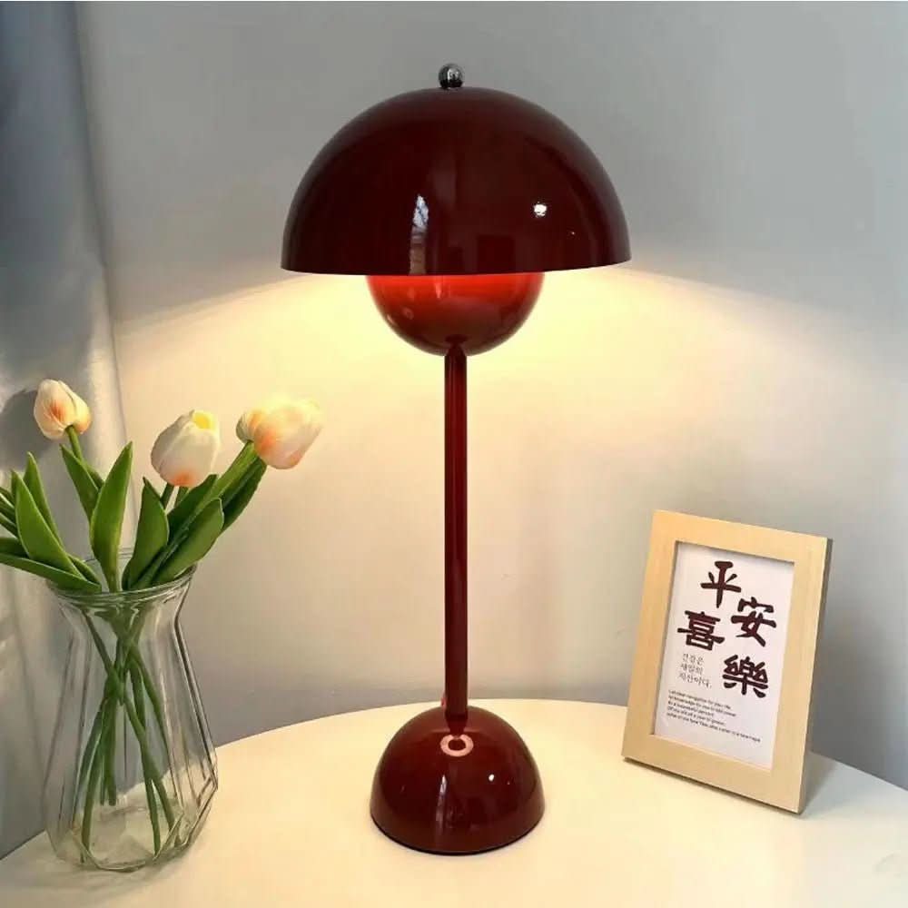 Luminária de Mesa Led Touch Cogumelo - Iluminação Moderna e Prática - Morada Serena