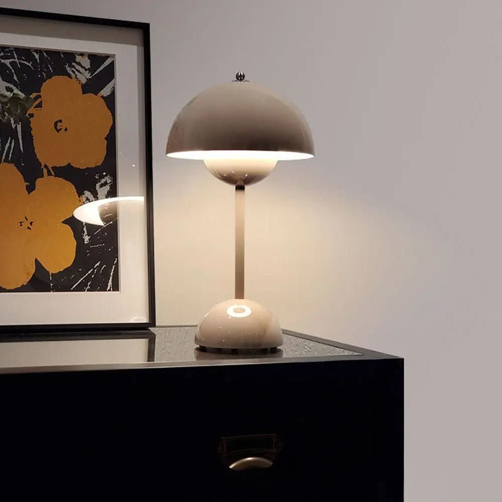 Luminária de Mesa Led Touch Cogumelo - Iluminação Moderna e Prática - Morada Serena