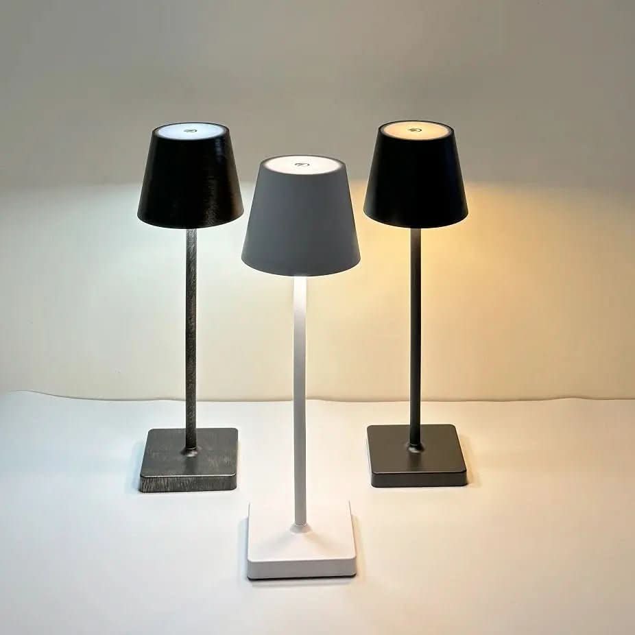 Luminária de Mesa Luminária Sem Fio Dimerizável – Modernidade com Controle de Luz - Morada Serena
