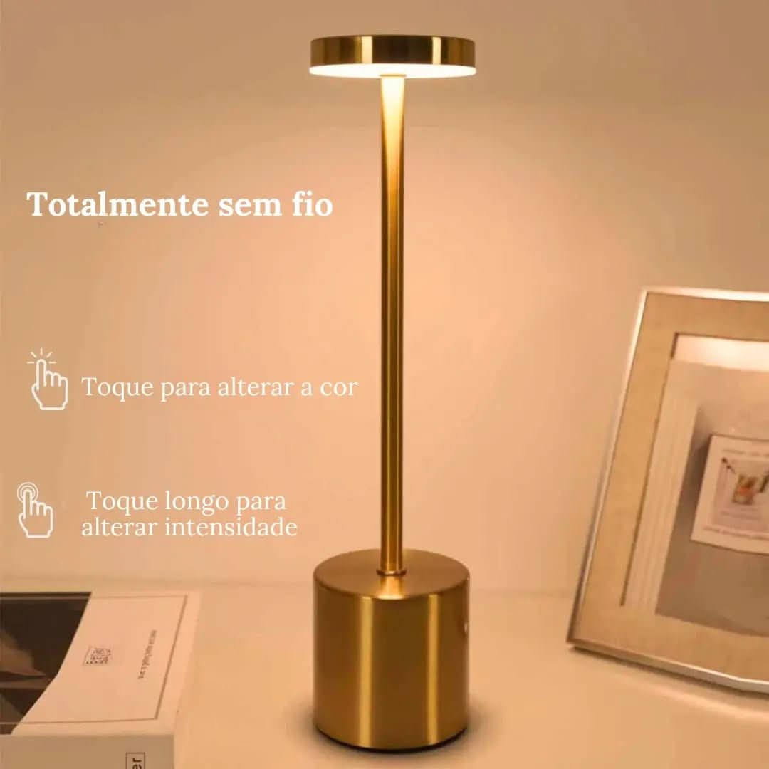 Luminária de Mesa sem Fio – Iluminação Portátil e Moderna | Morada Serena - Morada Serena