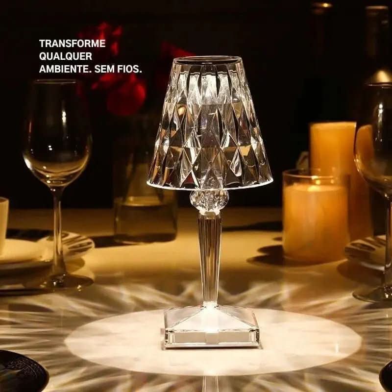 Luminária de Mesa Sem Fio 3 em 1 - Morada Serena