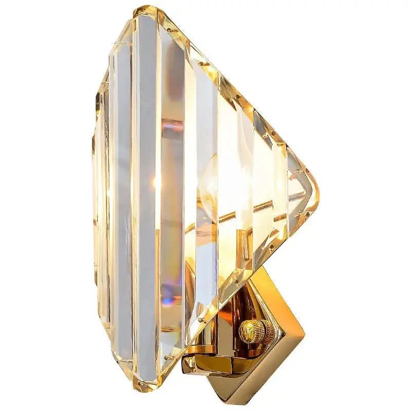 Luminária de Parede Moderna Com Cristais em Forma de Diamante: Elegância e Sofisticação para Sua Casa - Morada Serena