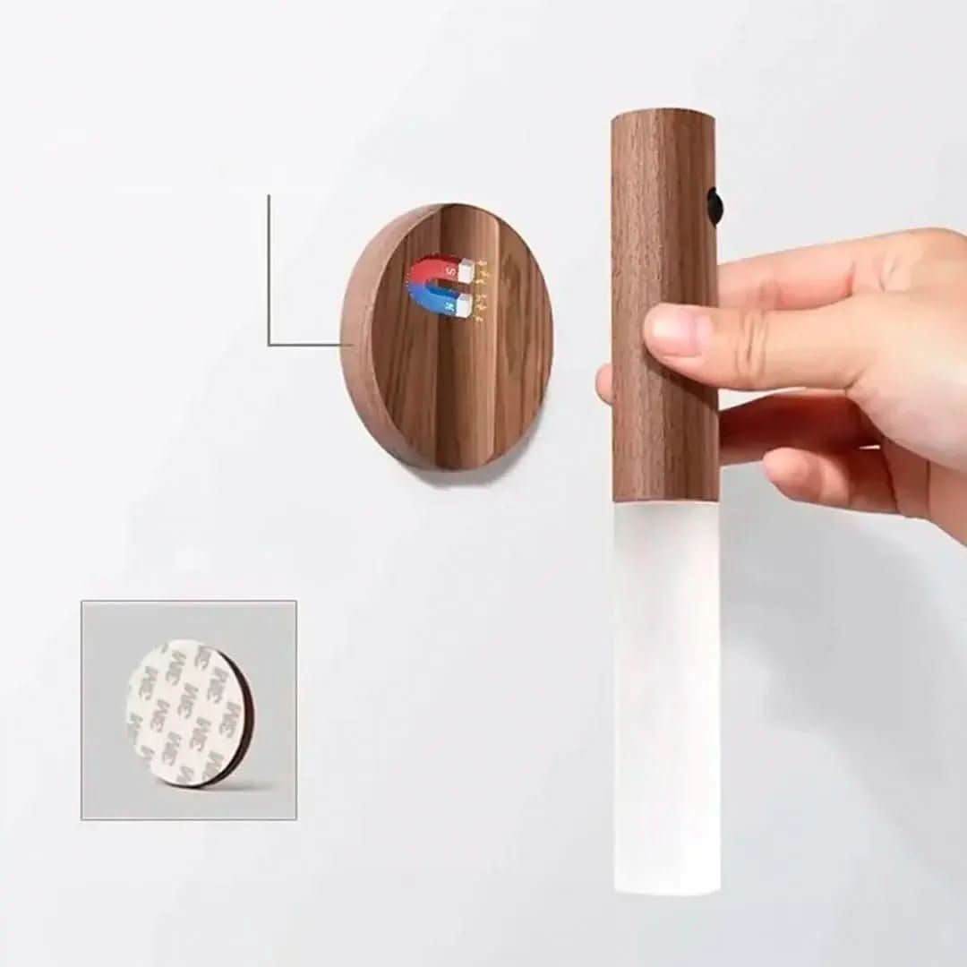 Luminária De Parede Sem Fio Luz Led Recarregável Com Sensor Movimento - Morada Serena