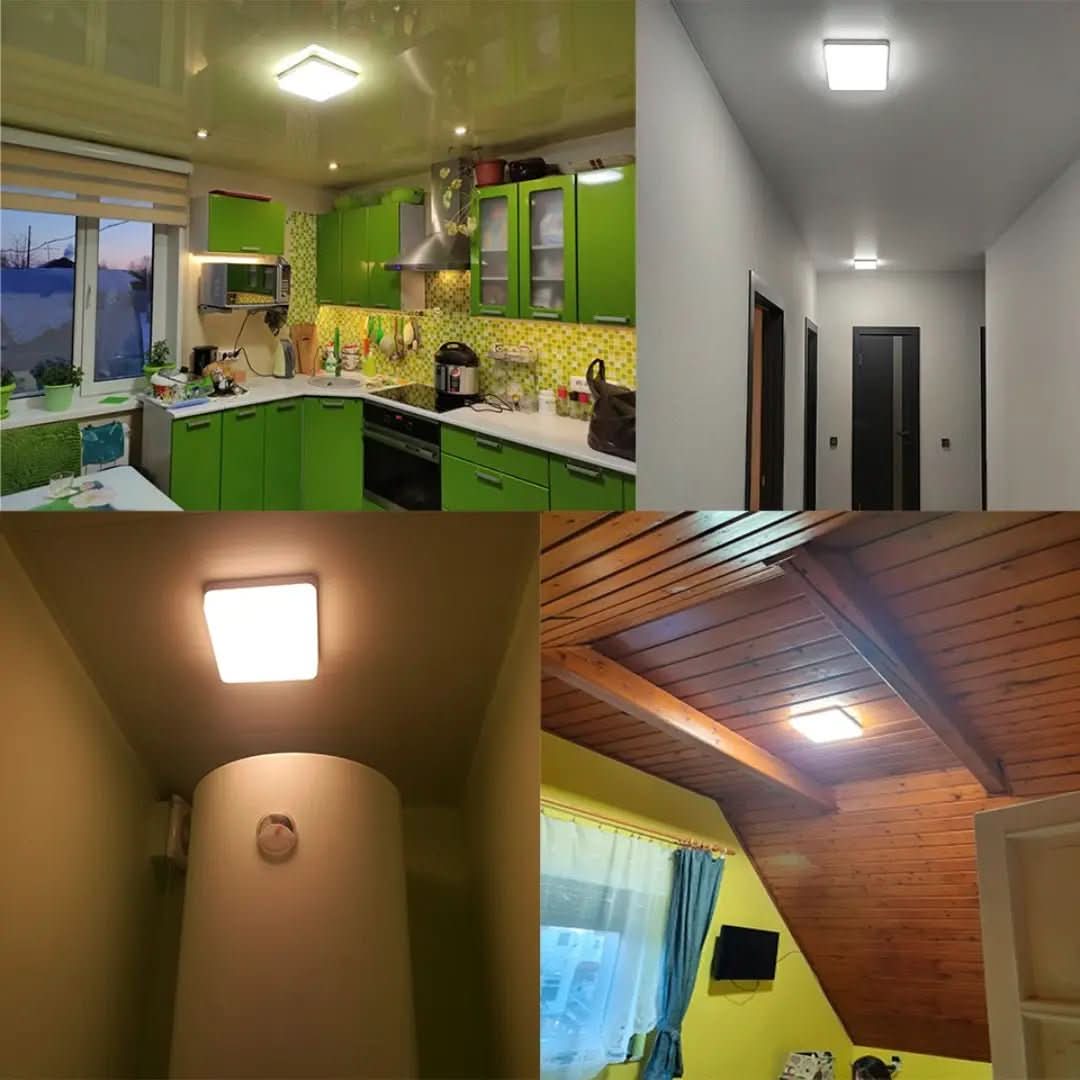 Luminária De Teto Plafon Quadrado LED Bivolt - Morada Serena
