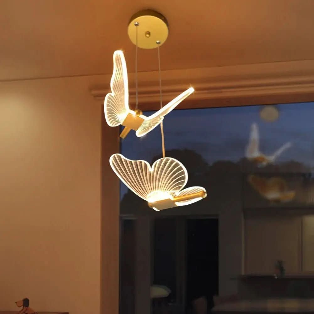 Luminária Pendente Borboleta Crystal Light - Morada Serena