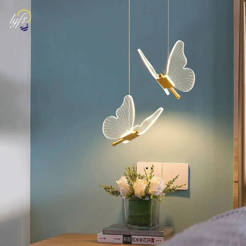 Luminária Pendente Borboleta Crystal Light - Morada Serena