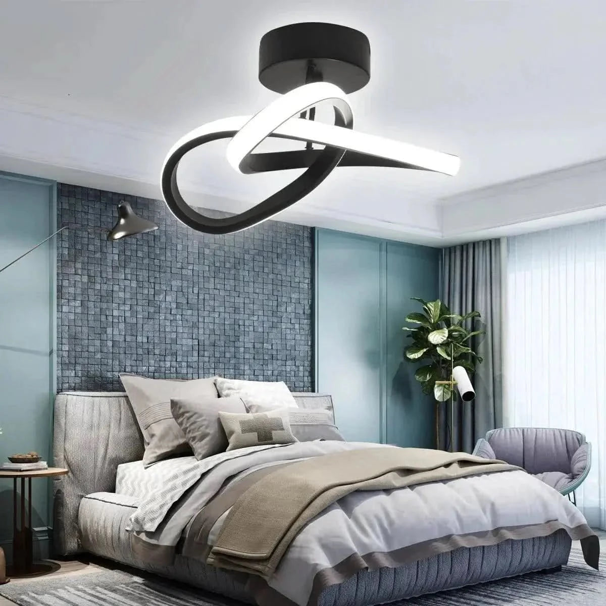 Lustre Para Sala Moderno em LED – Iluminação Sofisticada e Contemporânea - Morada Serena