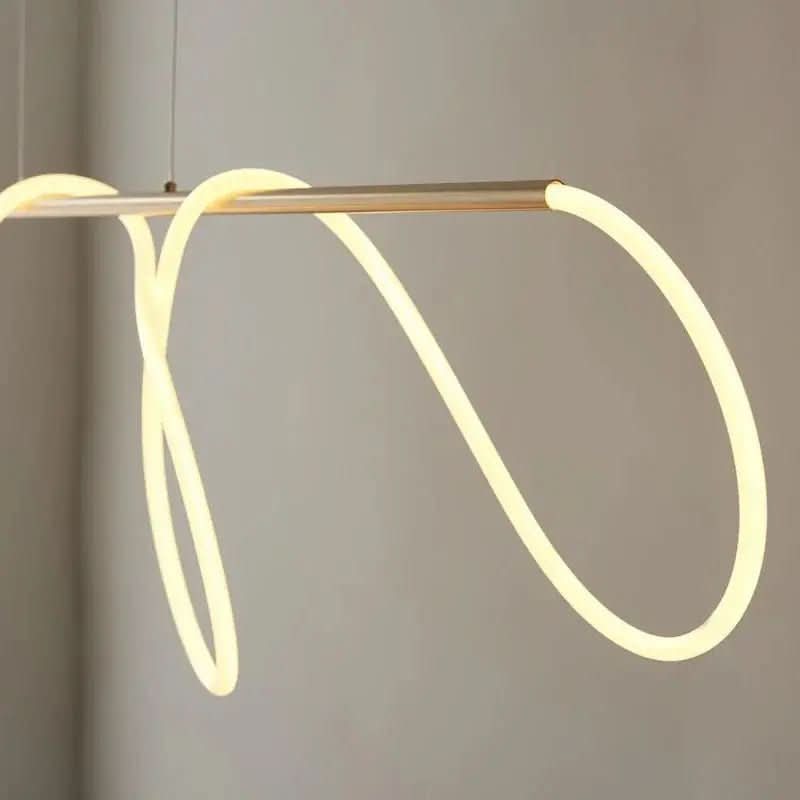 Lustre Pendente Led Moderno Para Sala | Iluminação Elegante e Funcional - Morada Serena
