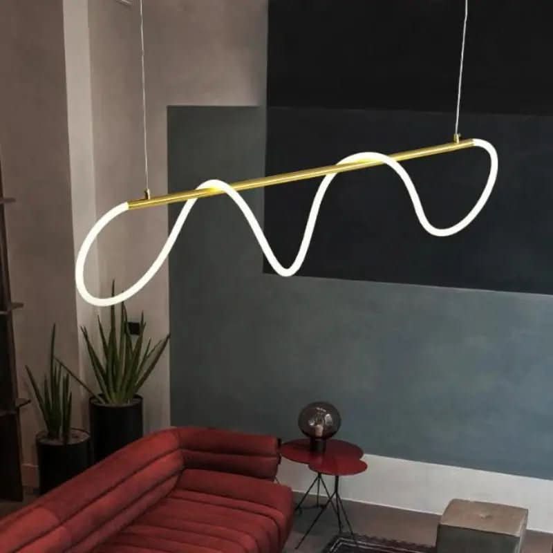 Lustre Pendente Led Moderno Para Sala | Iluminação Elegante e Funcional - Morada Serena