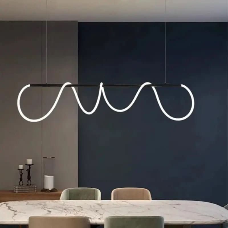 Lustre Pendente Led Moderno Para Sala | Iluminação Elegante e Funcional - Morada Serena