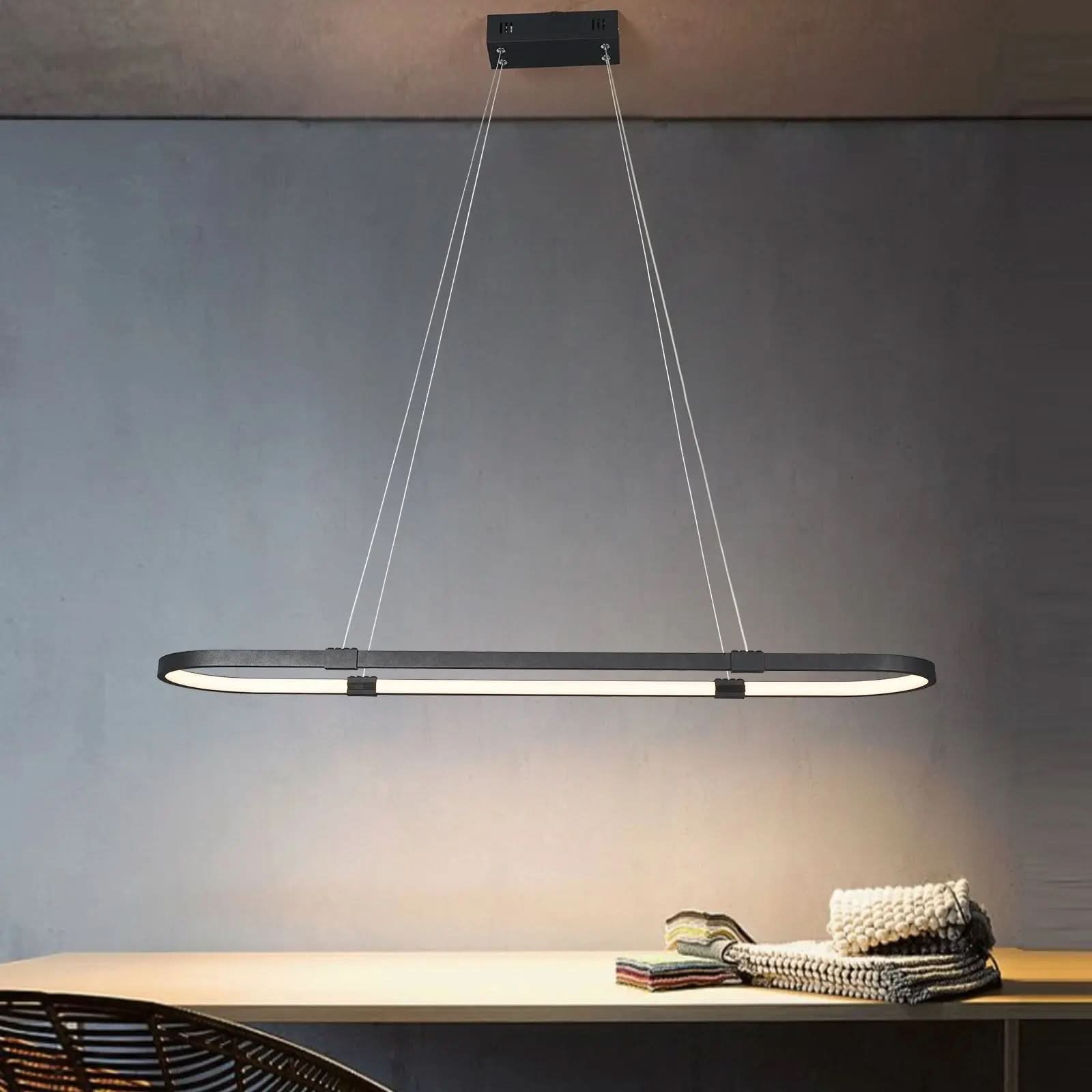 Lustre Pendente Vallbona Controle Remoto | Iluminação Moderna e Funcional - Morada Serena