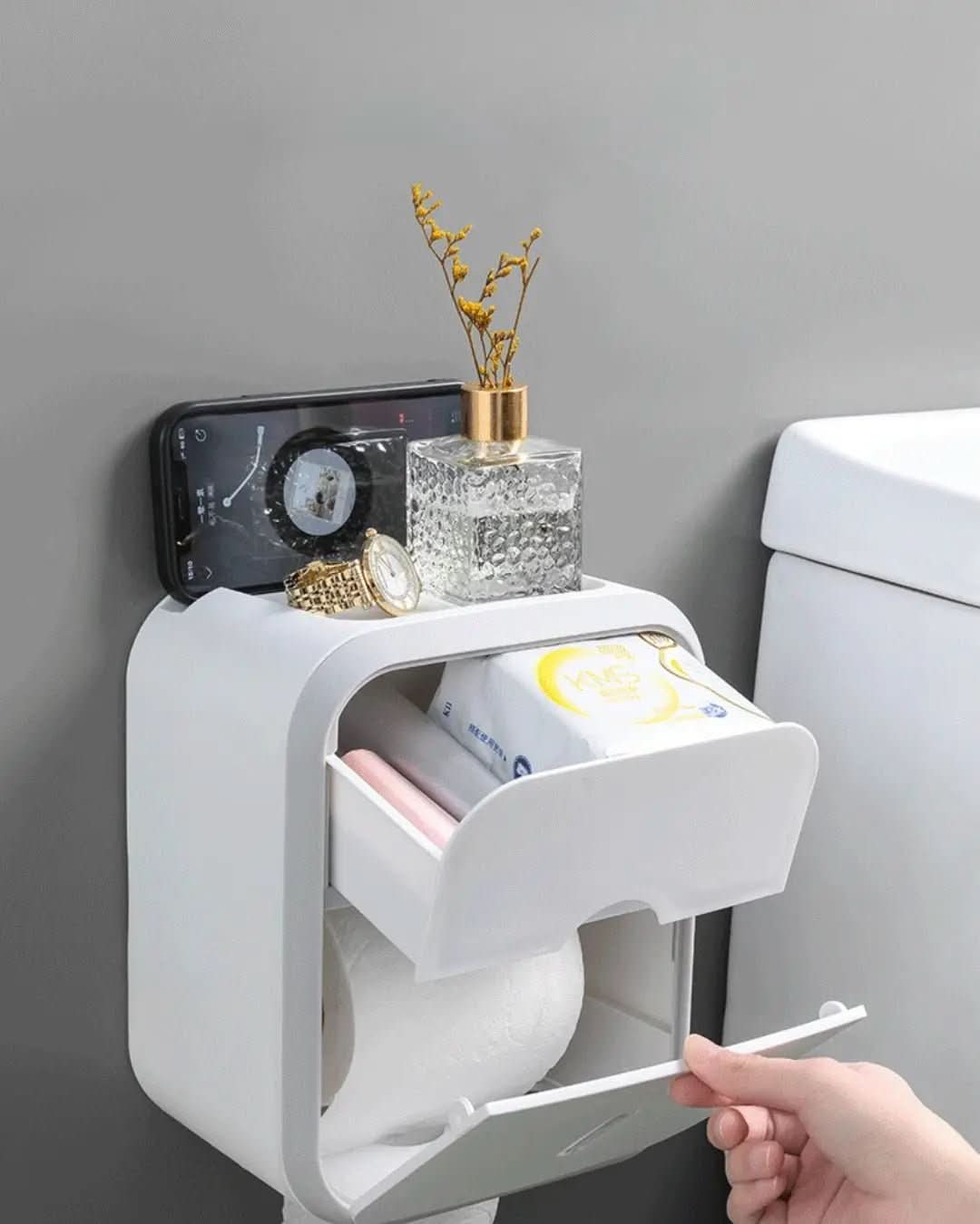 Porta Papel Higiênico Multifuncional – Organização e Praticidade | Morada Serena - Morada Serena
