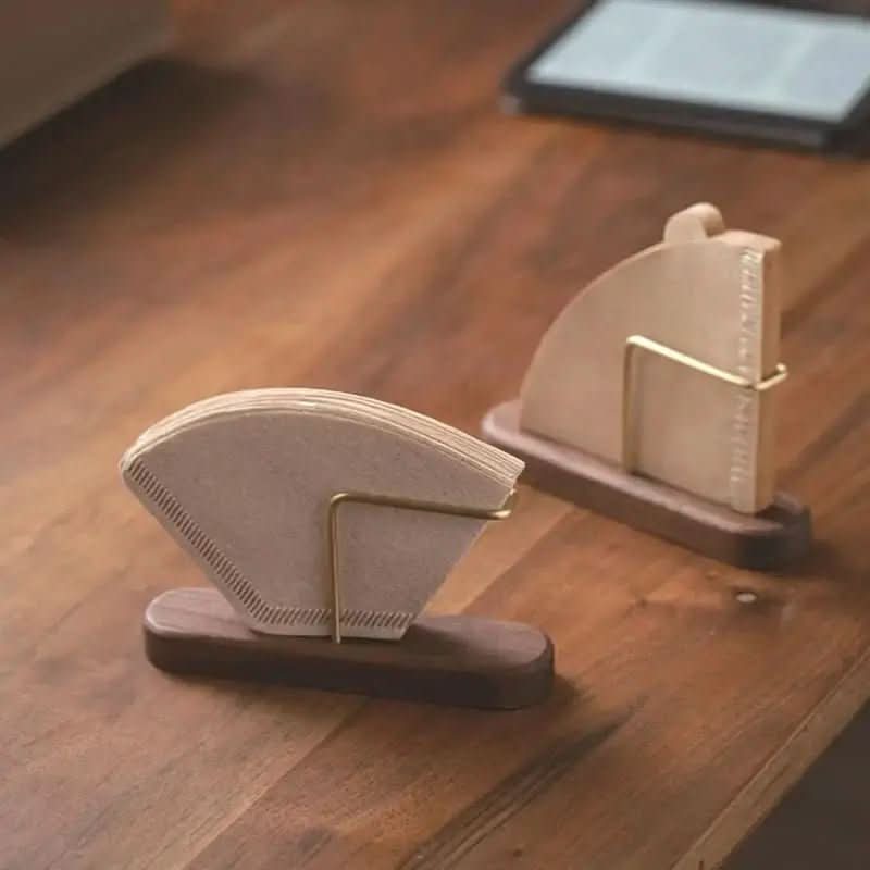 Porta - Filtro de Café de Madeira Suporte Filtro Papel | Organize Seu Café com Estilo e Praticidade - Morada Serena