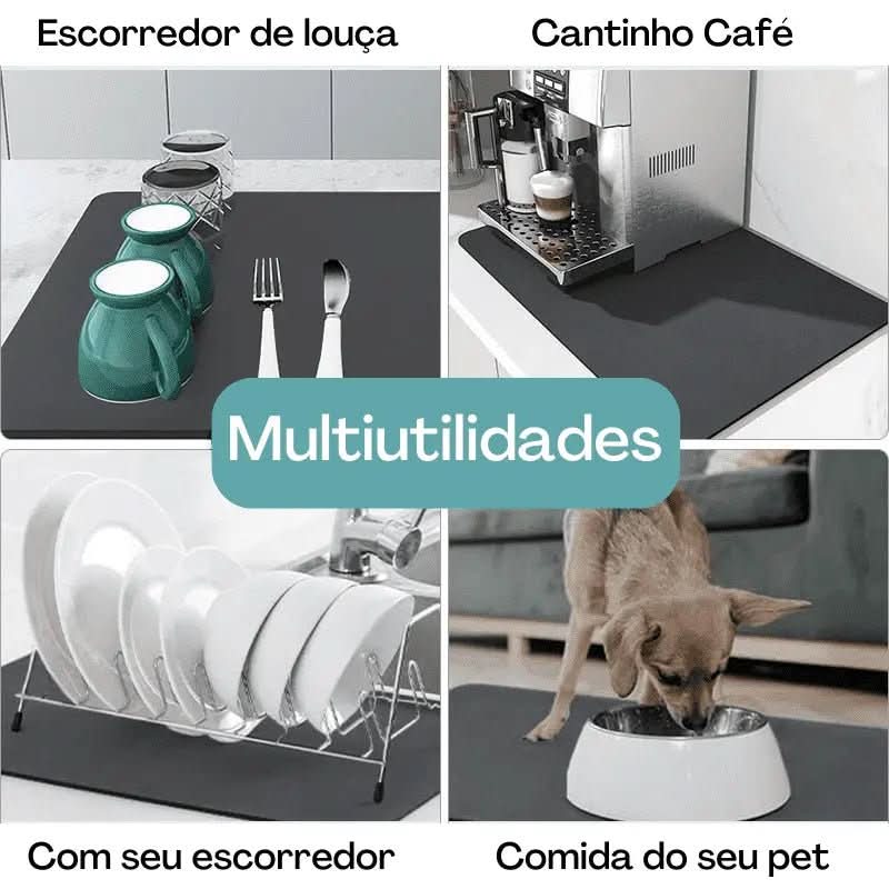 Tapete Escorredor de Louça Ultra Absorvente | Morada Serena - Morada Serena