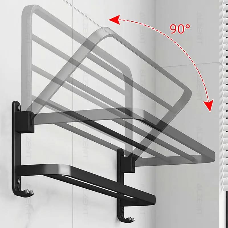 Toalheiro Para Banheiro Duplo Preto Matte | Design Moderno e Funcional para Seu Banheiro - Morada Serena