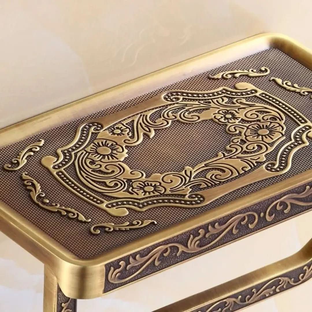 Suporte de Papel Higiênico Gold de Parede - Elegância e Praticidade para Seu Banheiro - Morada Serena