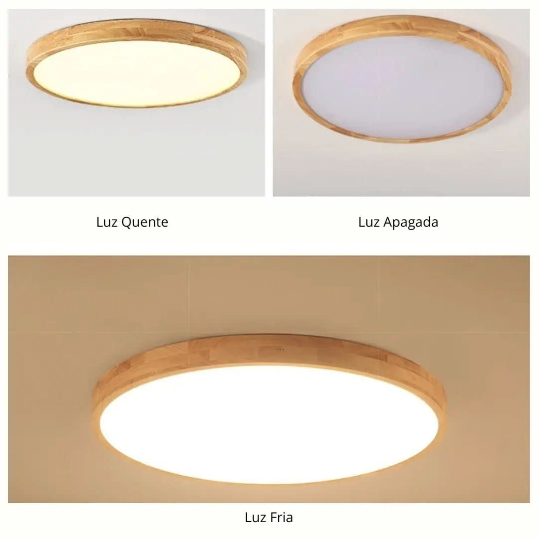 Luminária Led Redondo Moderno Plafon de Teto - Ilumine Seu Ambiente com Elegância - Morada Serena